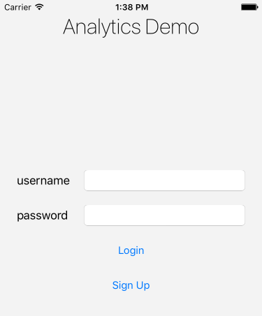 Analytics demo app
